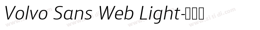 Volvo Sans Web Light字体转换